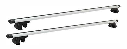 COMPASS 02306 Lockable Aluminium Transverse Load Carrier 135 cm Aluminium Pro