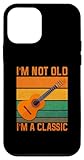 Je ne suis pas vieux, je suis classique. Le meilleur motif de guitare acoustique de style rétro