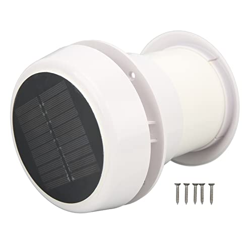 Akozon Noiseless DC12V RV Ventilador de Escape de Techo Ventilación con Energía Solar para Campistas Caravanas Barcos Yates