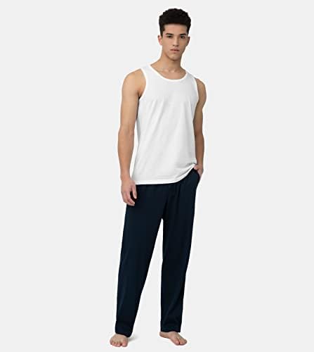 LAPASA 4 Pack Men's Cotton Vest Tops for Men Bodybuilding Singlet Training Gym Tank Tops Basic Casual Undershirt M35, White. (Jersey Fabric, XX-Large
