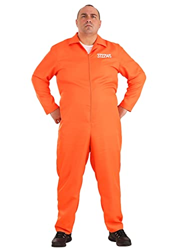 Déguisement de prisonnier orange grande taille pour homme idéal Halloween