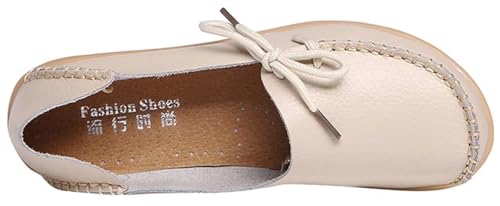 Image of Women's Leather Slipper Loafers Flat Shoes Slip-Ons