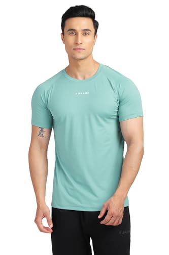 Image of FUAARK Men's Round Neck Slim Fit Gym Sports T-Shirt
