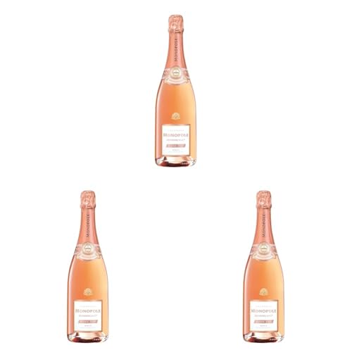 Champagne Heidsieck & Co Monopole Rose Top Brut, 750ml (Packung mit 3) Champagne Heidsieck & Co Monopole Rose Top Brut, 750ml (Packung mit 3)