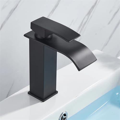 Robinet de vanité monté sur le pont avec mitigeur cascade salle de bains