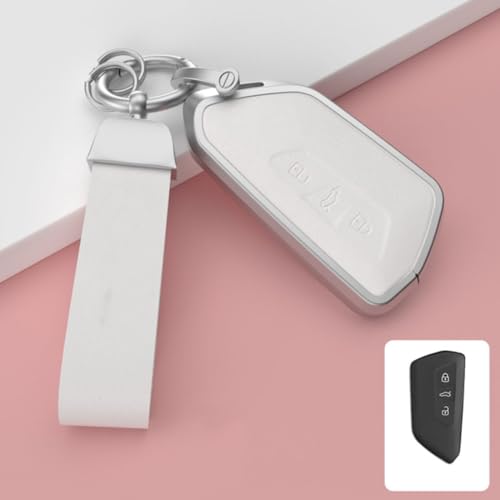 Funda de aleación de cuero para llave de coche: protege el mando de tu Leon MK4 u Octavia