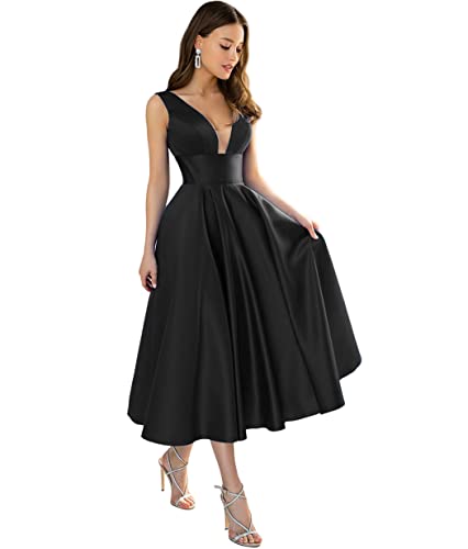 Plus Size High-Low Bridesmaid Dress – V-Neck Chiffon Tea-Length Formal Gown With Corset Back (Size 20, Coral)