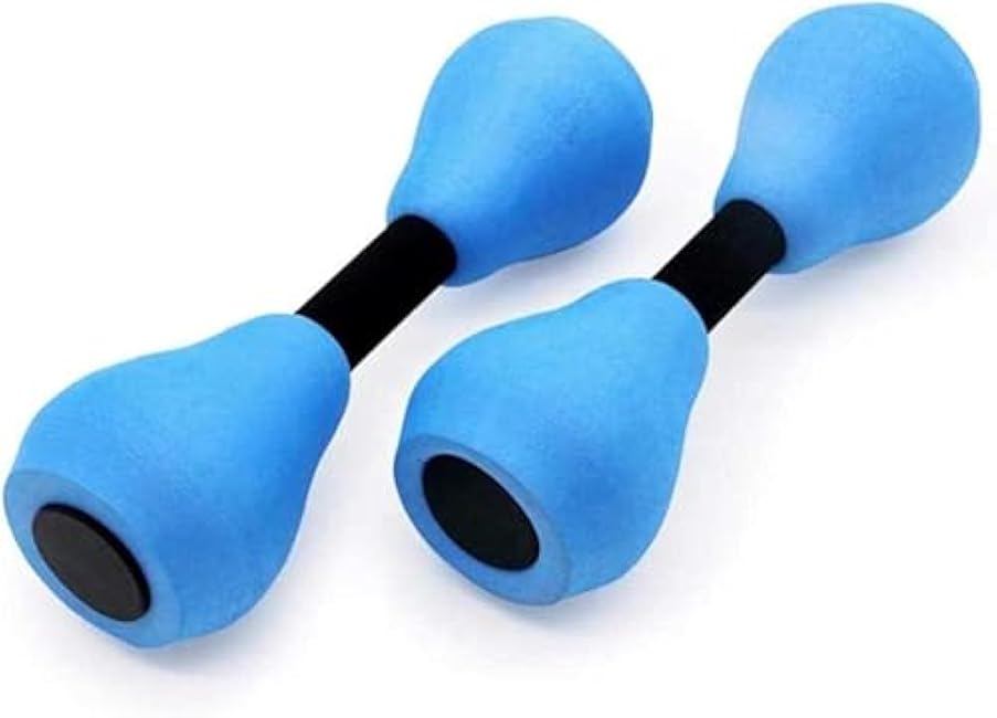 2 Pcs Water Dumbbells Aquatic Pool Fitness Water Aerobic Exercise Foam Pool Resistance Sports EVA Foam Set Water Fitness Equipment for Weight Loss