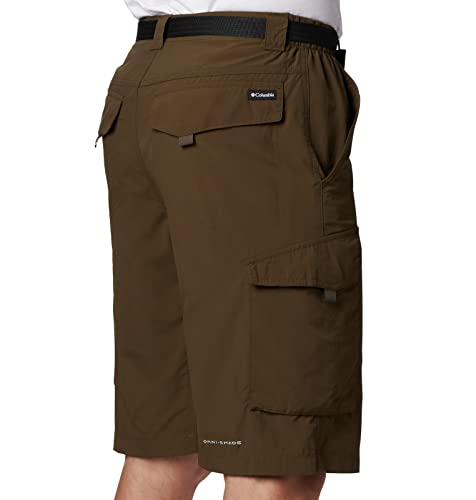 Image of Columbia Men's Regular Fit Shorts (AM4723 Cypress Heather Camo Print 40)
