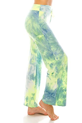 Image of Leggings Depot Women's Wide Leg Drawstring Pajama Pants for Lounge, Sleep