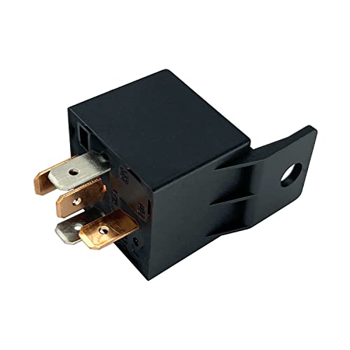 Irhapsody High Current 30 Amp 12V Dc 5-Pin Automotive Relay Kit, With Interlocking Harness Socket Holder And Heavy-Duty Pigtail, 5-Pack #TOP3