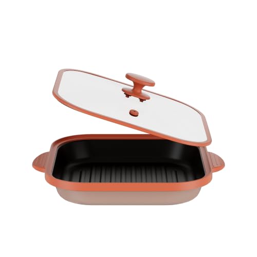 Microwave Grill Pan with Glass Cover
