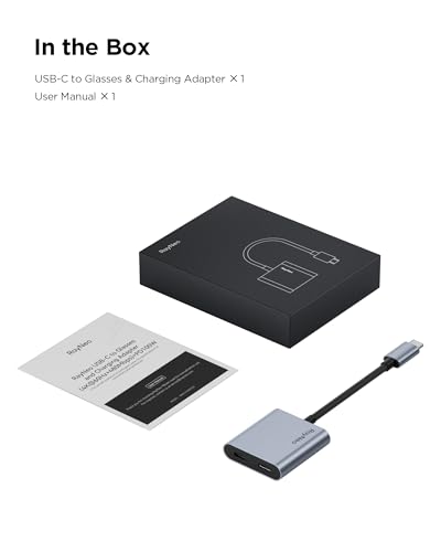 Image of RayNeo Air 3s Pro Glasses & USB-C Adapter Bundle - 201'' 1200 Nits 120Hz HueView 2.0 Video Display Glasses