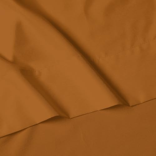 Image of Elegant Comfort 1500 Premier Hotel Quality 4-Piece Bed Sheet Sets, Deep Pockets - Luxurious Wrinkle Free & Fade Resistant, Queen, Bronze