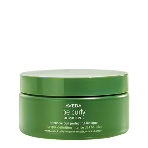 Aveda Be Curly Advanced Intensive Curl Perfecting Masque, głęboko pielęgnująca maska do włosów do loków i falowanych włosów, redukuje puszenie się, bez silikonów, w 97% naturalne pochodzenie*, 200 ml