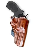 Masc Premium Leather OWB Paddle Holster Open Top Fits EAA Windicator .357 Mag/ 38 Spl 6-Shot 4' Barrel, Right-Hand Draw, Brown #1521#