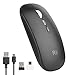 Produktbild Rii Bluetooth Maus Kabellos, Dual Mode Funkmaus für Laptop, Kabellose Maus Bluetooth mit 800/1200/1600, Computer Maus Kabellos mit Wiederaufladbare(BT5.0+2.4Ghz)