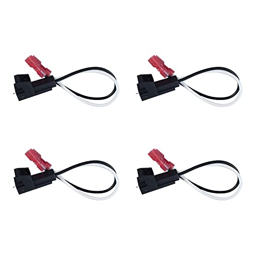 72-4568 Speaker Adapter Wiring Harness Replacement For General Motor Vehicles Gmc Buick Cadillac Chevy Silverado Sierra Suburban Yukon Cobalt Colorado Front Rear Door Speaker Connector (4Pcs) #TOP4
