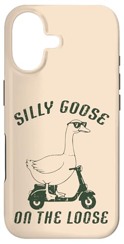 Goose Silly On The Loose Scooter �ʔ������� �����Y ���f�B�[�X �L�b�Y �X�}�z�P�[�X iPhone 17 �p