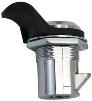 Zinc Alloy Cylindrical Plum Blossom Spring Lock Electrical Cabinet Lightbox Stamping Telescopic(Chrome-with Pull tab)