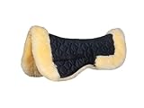 HKM Lammfell Style Echt Sattelkissen, Natur, One Size
