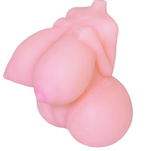 Anime Mini Sex Doll for Men Sex Toy with Lace Realistic Pocket Pussy Ass Onahole, Pink Papaya Big Boob Sex Toy for Male Masturbator