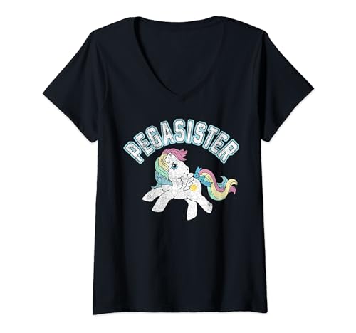 T-shirt My Little Pony femme v-neck pegasister mode vintage américaine