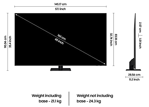 Image of Samsung 163 cm (65 inches) 4K Ultra HD Smart QLED TV QA65Q70BAKLXL (Titan Gray)