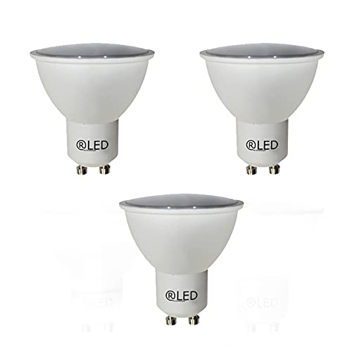 RLED Bombilla LED GU10, 5 W, Blanco, 50 x 56 mm 3 Unidades Cover