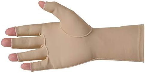 Compression Edema Glove Left Open Finger Medium, 9" L, Tan, Reusable, Latex-free - 1 ct.