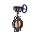 Legend Valve 116-469 Iron Wafer Butterfly Valve, Alum Bronze Disc, Gear Operated, Buna, 17"x25.1"x8.5"