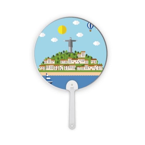 no/no Mont Corcovado Ballon de feu Brésil rond en plastique pour décoration artisanale