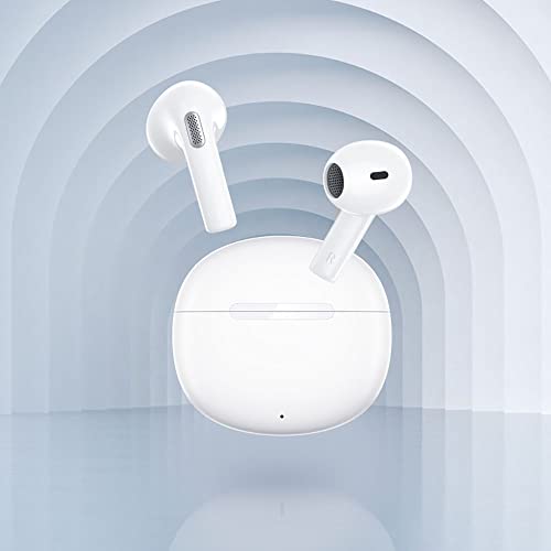 Fone de Ouvido QCY T20 - Fones Sem Fio Bluetooth 5.3 com Microfones, Branco