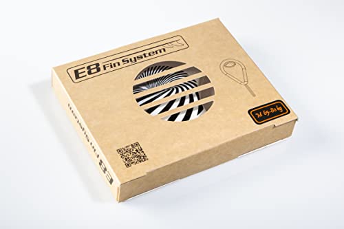 E8 FIN SYSTEM - Pack de 3 Quillas para Tabla de Surf FCS - Aletas de Talla A2 | M - Incluye Accesorio como Llave para Cambiarla - Set Ecológico - Color Blanco Cover