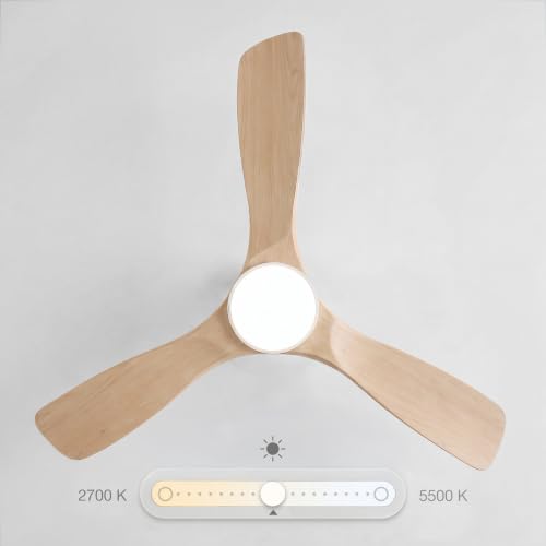 Sweiss FLOW22 Ventilateur de plafond avec LED 6 vitesses Bois - vue 4