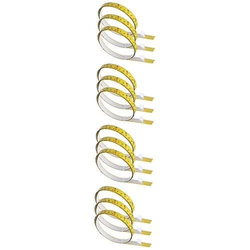 Règle auto adhésive NUOBESTY 4 ensembles de rubans à mesurer avec échelles claires pour menuiserie