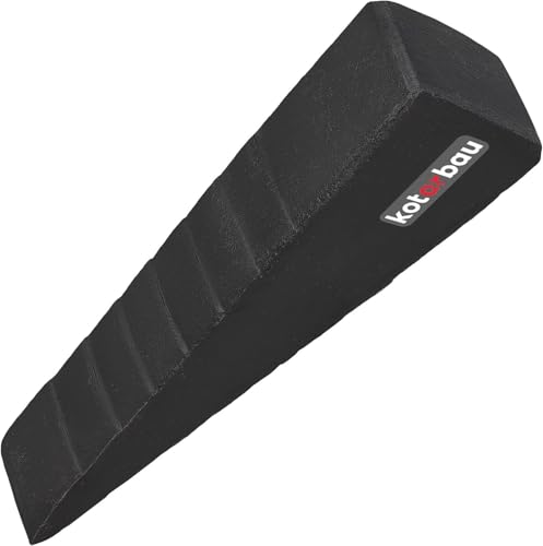 KOTARBAU® Cuneo forgiato in Acciaio 225 mm 3,0 kg Cuneo Granata spaccatrice Spaccatrice per Legno Cuneo spaccatore Cuneo abbattitore Cuneo per ceppi Cuneo di Spinta per abbattere e spaccare Il Legno