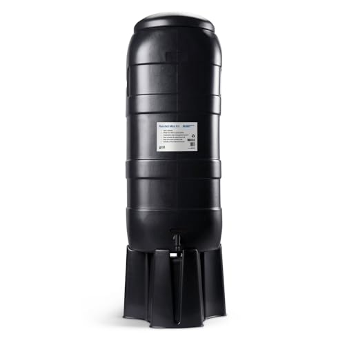 100L Slimline Black Rainfall Mini Water Butt Kit
