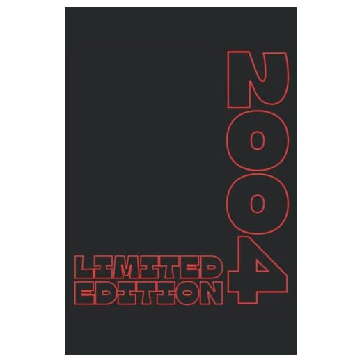 Edición limitada 2004: Cuaderno A5, 120 páginas, alineado - Divertido Motivo de cumpleaños 18 ¡Para aquellos que tendrán 18 años este año! Super como ... de cumpleaños para todos de la vendimia 20