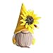 wivarra DéCor de PoupéE de Tournesol Printemps Abeille GNOME, Ornements de PoupéE sans Visage en Peluche Bourdon à la Main, Ornements de Gnomes de Bureau de Chambre à Coucher B