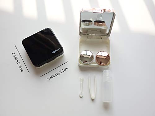 image for CADEVED Contact Lens Case Kit with Mirror, Pack of 2 Compact Travel Co