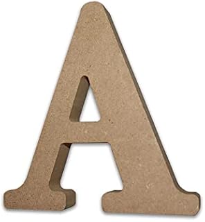MDF Letters Wooden Letters for Crafts MDF Letter A (Large 13cm High x 2cm Deep) MDF Letters Large Free Standing Wooden Letters MDF Letters for Crafts Personalised Names & Decor - (Letter A)