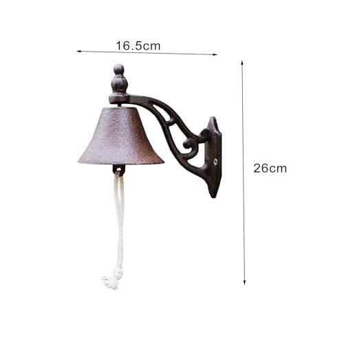 MYCENSE Campainha de Jantar para Varanda Estilo Vintage, Campainha de Ferro Fundido Montada Na Pared