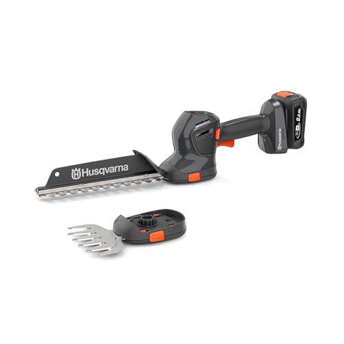 Husqvarna Aspire S20-P4A Cisaille à gazon et à arbustes sans fil 18 V avec lame à arbustes 220 mm et lame de cisaille 130 mm (avec batterie et chargeur)