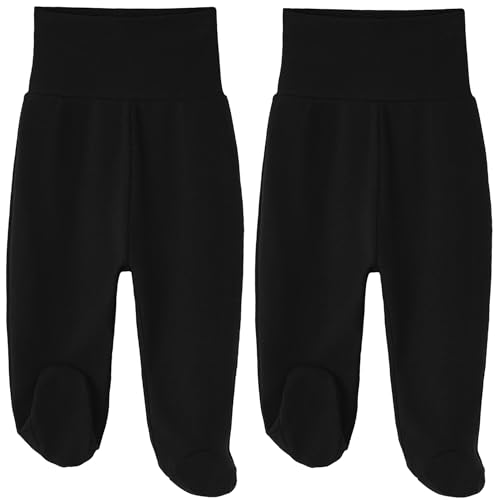 Image of HahaNice Baby Footed Pants Cotton Newborn Leggings 0-12 Months