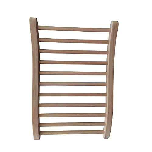 Hemlock Round Stick Sauna Backrest, for Living Room, Bedroom, Study(Yellow, 20.47