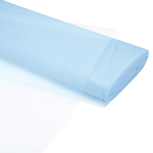 Tulle bleu clair 54" pour loisirs créatifs DIY et décoration de fête