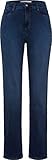 brax damen jeansjacke Damenhose BRAX Damen Style Carola Blue Planet Nachhaltige 5 Pocket Jeans Straight Fit, Blau (Slightly Used Regular Blue), 46 Kurz EU