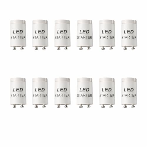 Finto Starter LED Retrofit – SOLO per Tubi LED (NO Neon) – Compatibile con Reattore Magnetico (con Starter) – Confezione 12 Pezzi - Prometeo Electronics