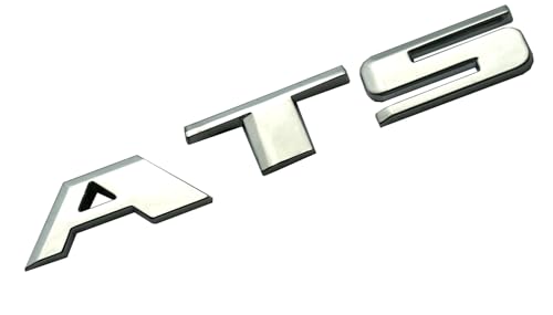 Image of 1x ATS Letter Emblem Nameplate Sport Replacement for ATS Rear Trunk Decklid Letter Badge (Chrome)